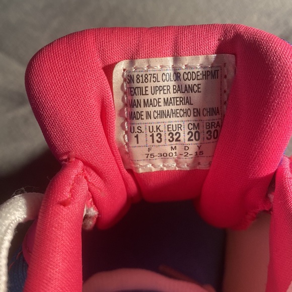 Brand new flex sole Skechers purple and pink really cute size 1 shoe. - Picture 5 of 8